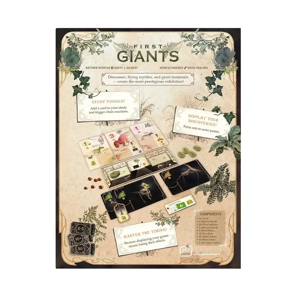Thumbnail: First Giants Board Game Back Cover