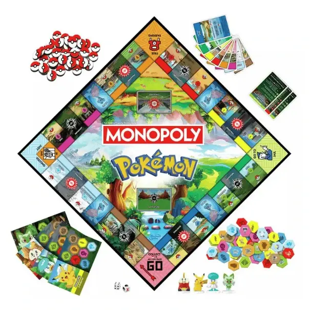 Thumbnail: Monopoly Pokemon Board Game Components