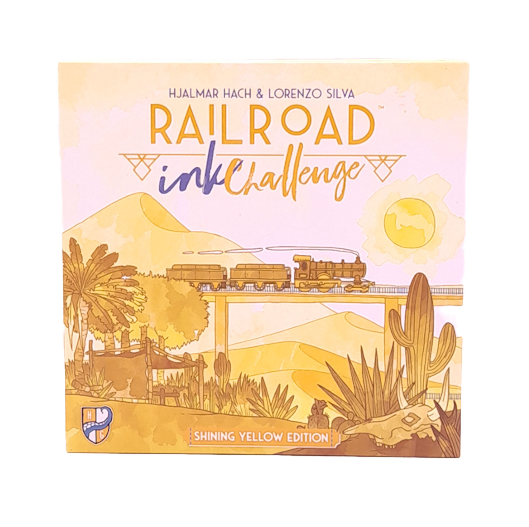 Railroad Ink Challenge: Shining Yellow Board Game Front Cover
