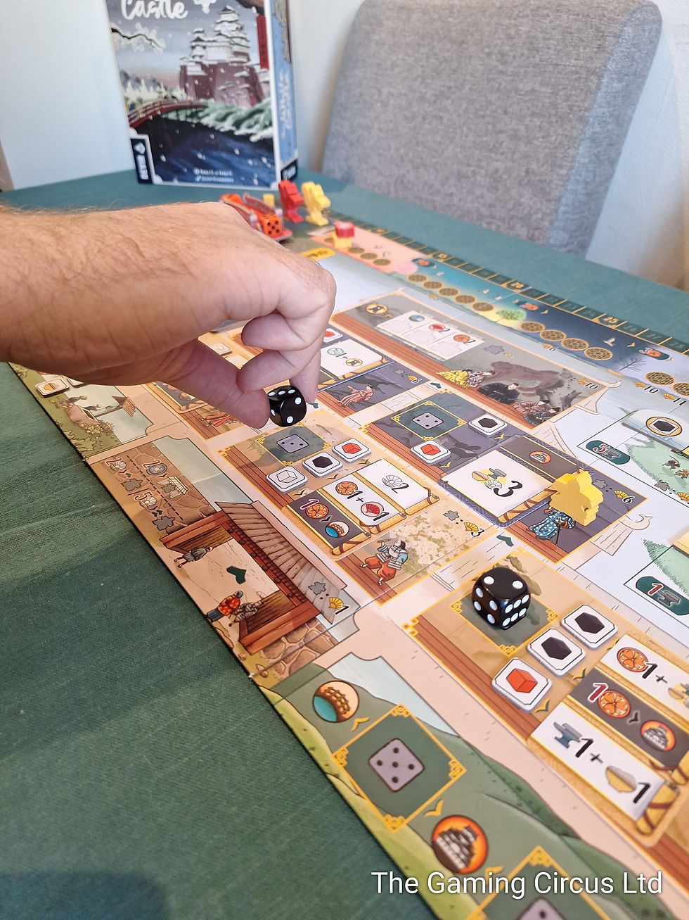 The White Castle board game playing a turn