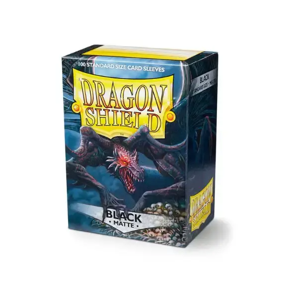 Dragon Shield - Matte Black Sleeves (Standard Size) Box