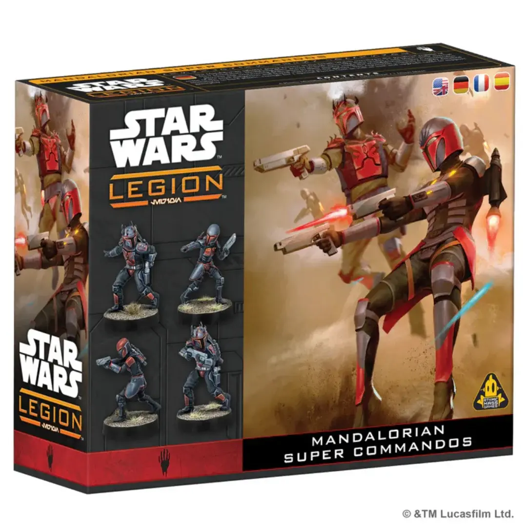 Star Wars: Legion - Mandalorian Super Commandos Expansion Box Front