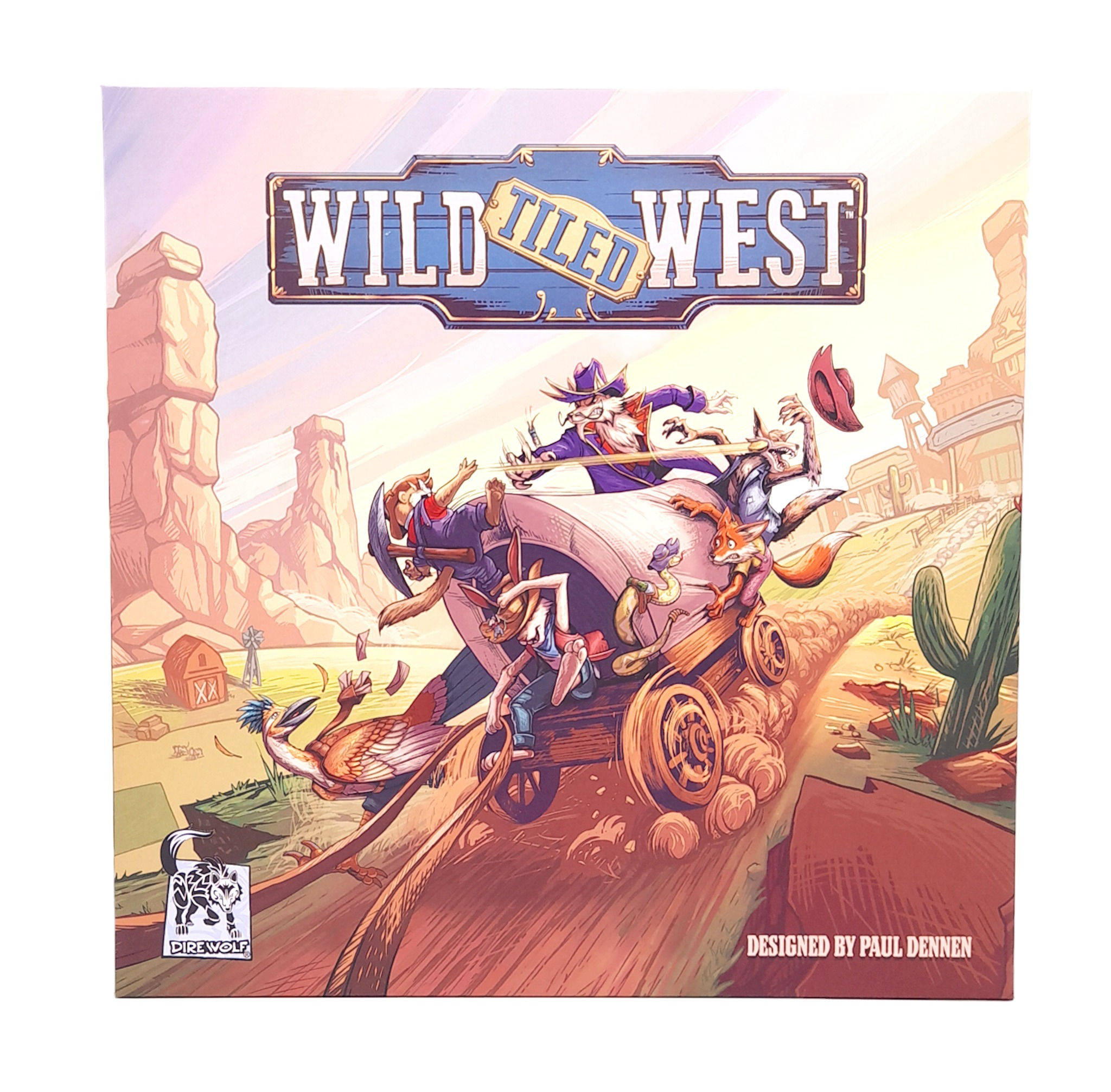 Wild Tiled West Board Game Front Cover