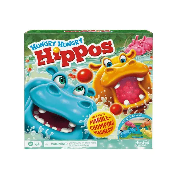 Hungry Hungry Hippos Board Game Front Cover