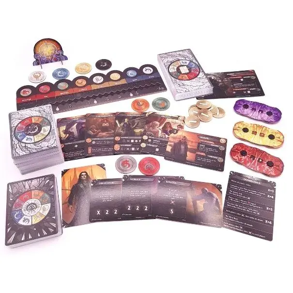 Thumbnail: Mistborn: The Deck Building Game Board Game Components