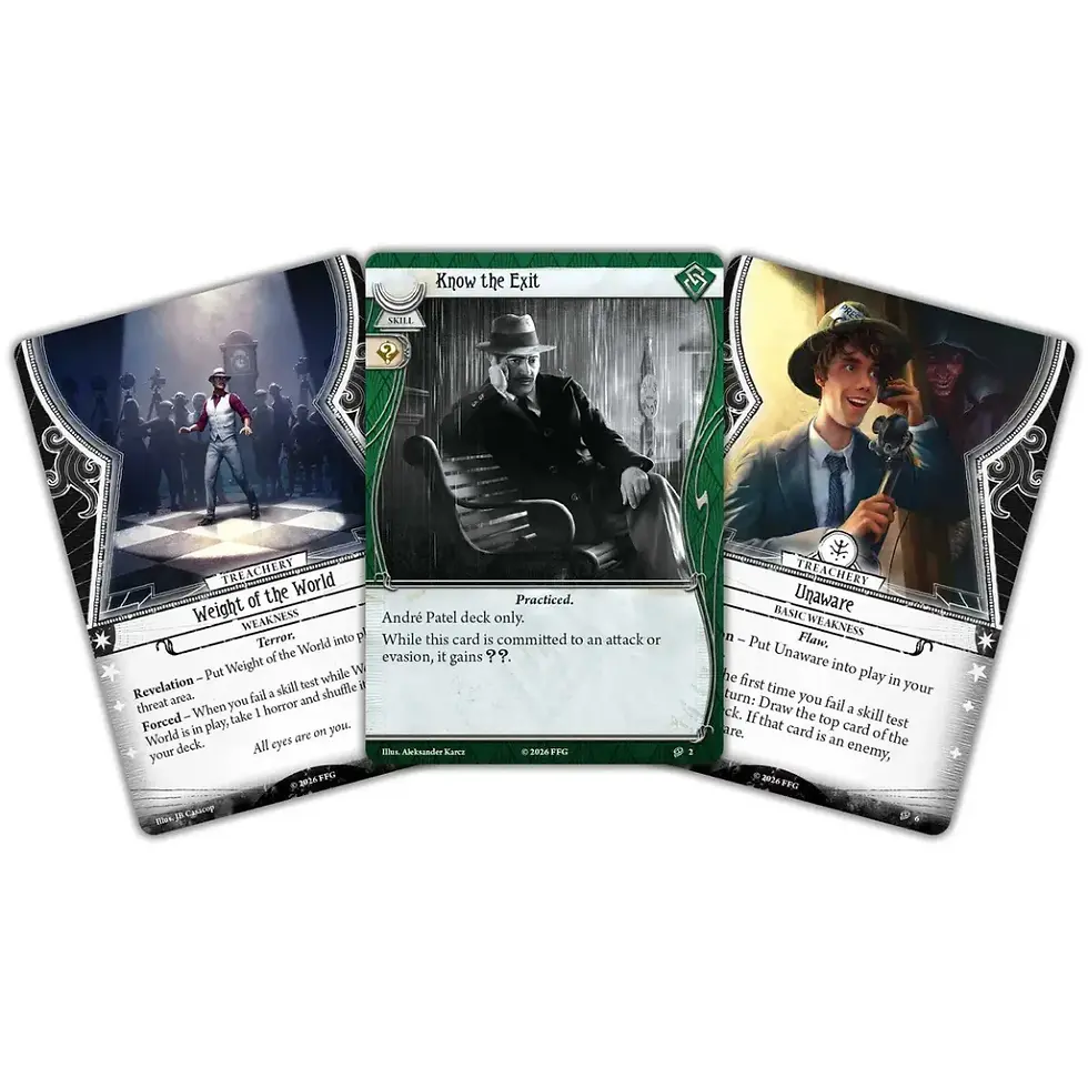 Thumbnail: Arkham Horror: The Card Game - Andre Patel Investigator Deck Cards