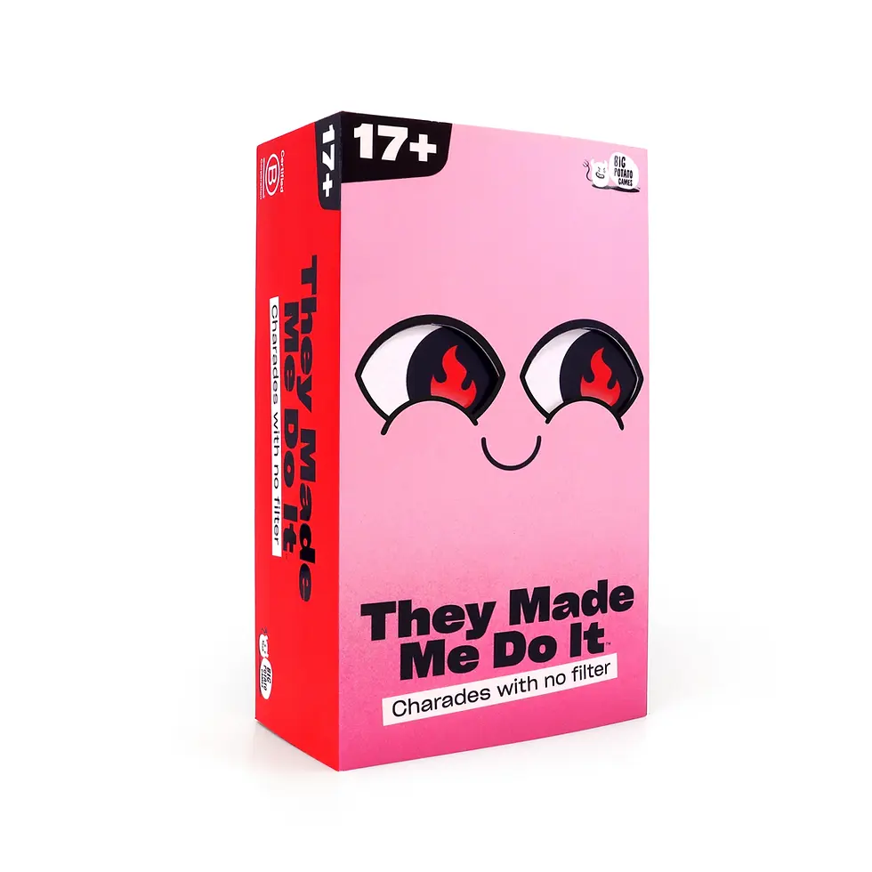 They Made Me Do It Board Game Front Cover