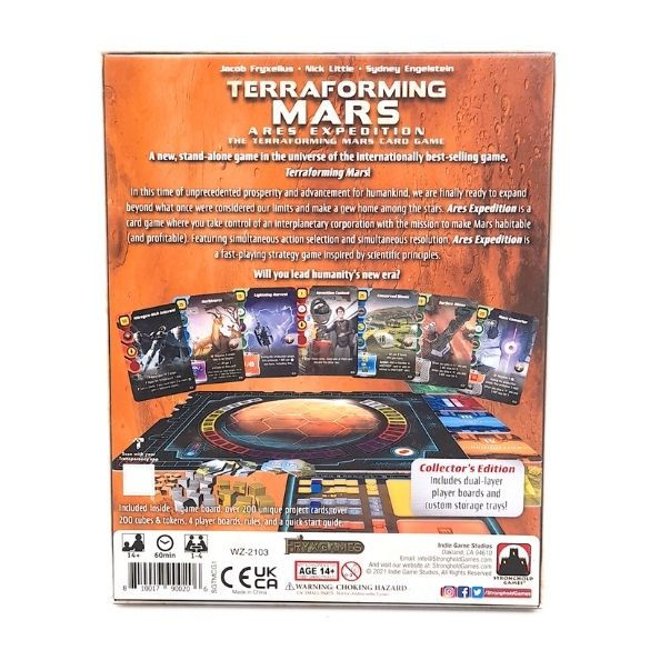 Thumbnail: Terraforming Mars Ares Expeditions Board Game Back Cover