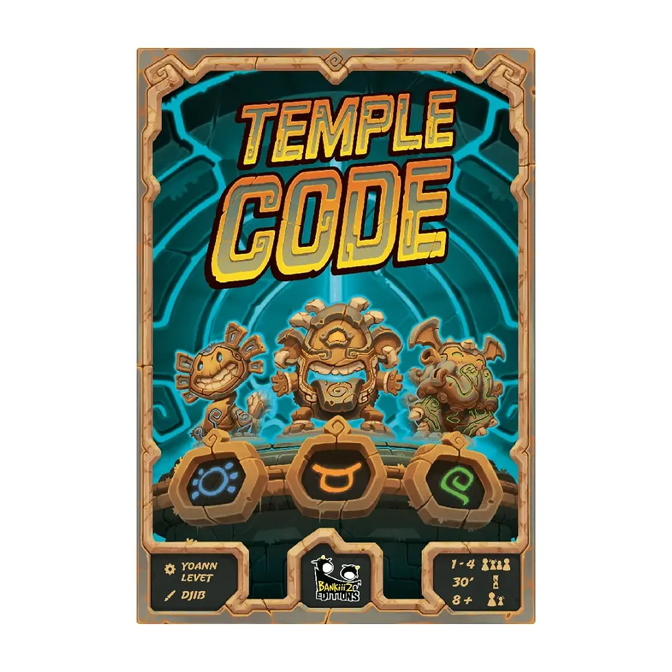 Temple Code Board Game Front Cover