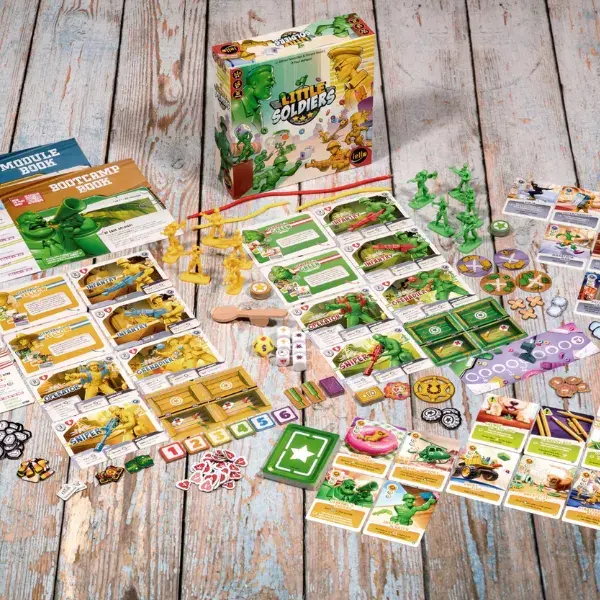 Thumbnail: Little Soldiers Board Game Components