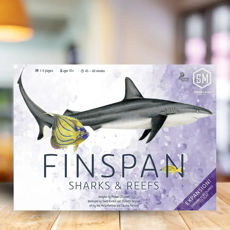 Finspan: Sharks & Reefs Board Game Expansion Lifestyle Image