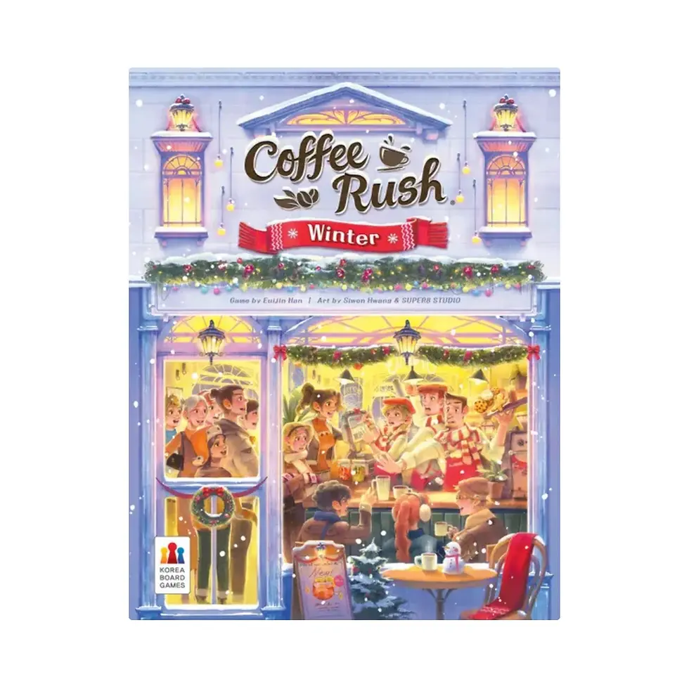 Coffee Rush Winter Edition Board Game Front Cover