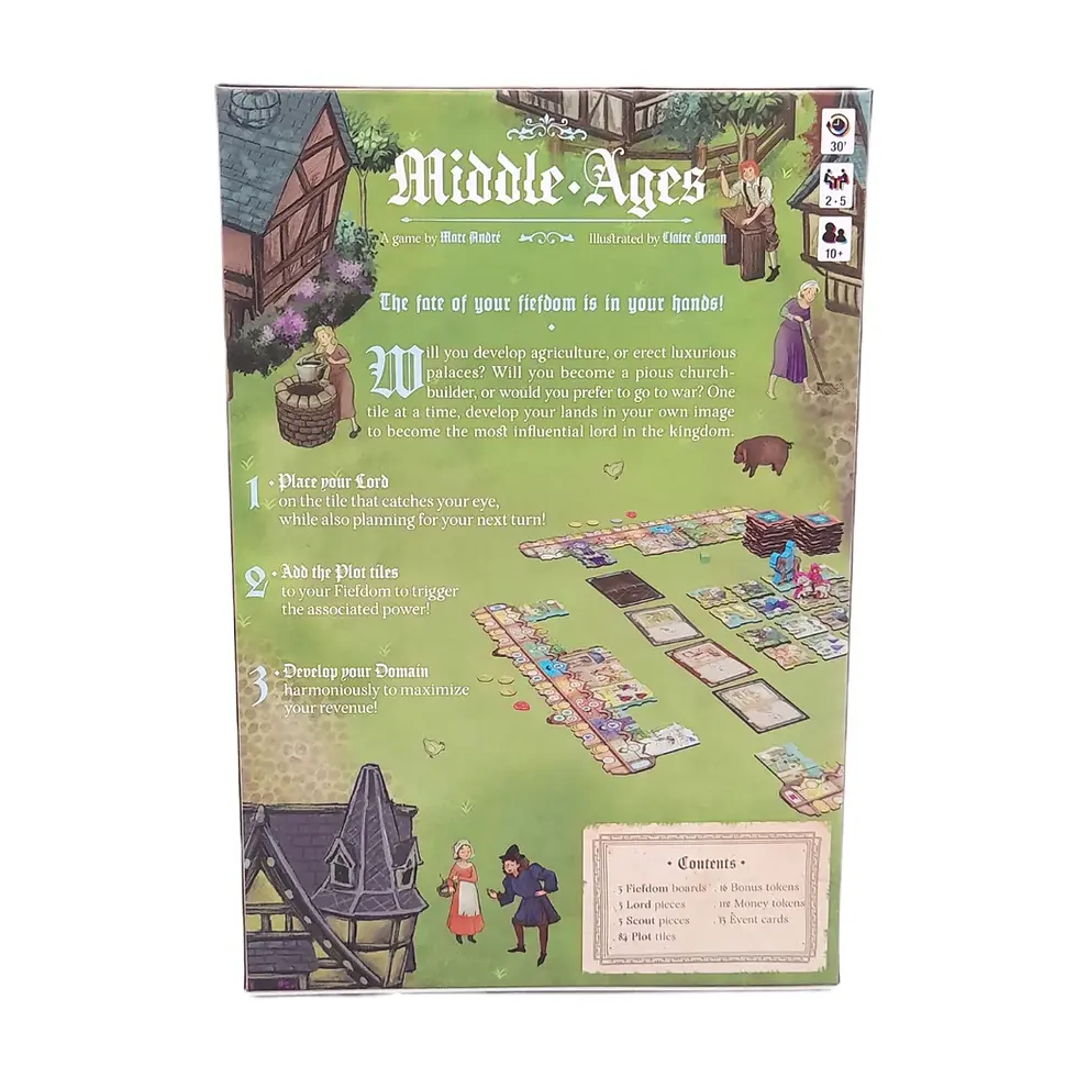Thumbnail: Middle Ages Board Game Back Cover