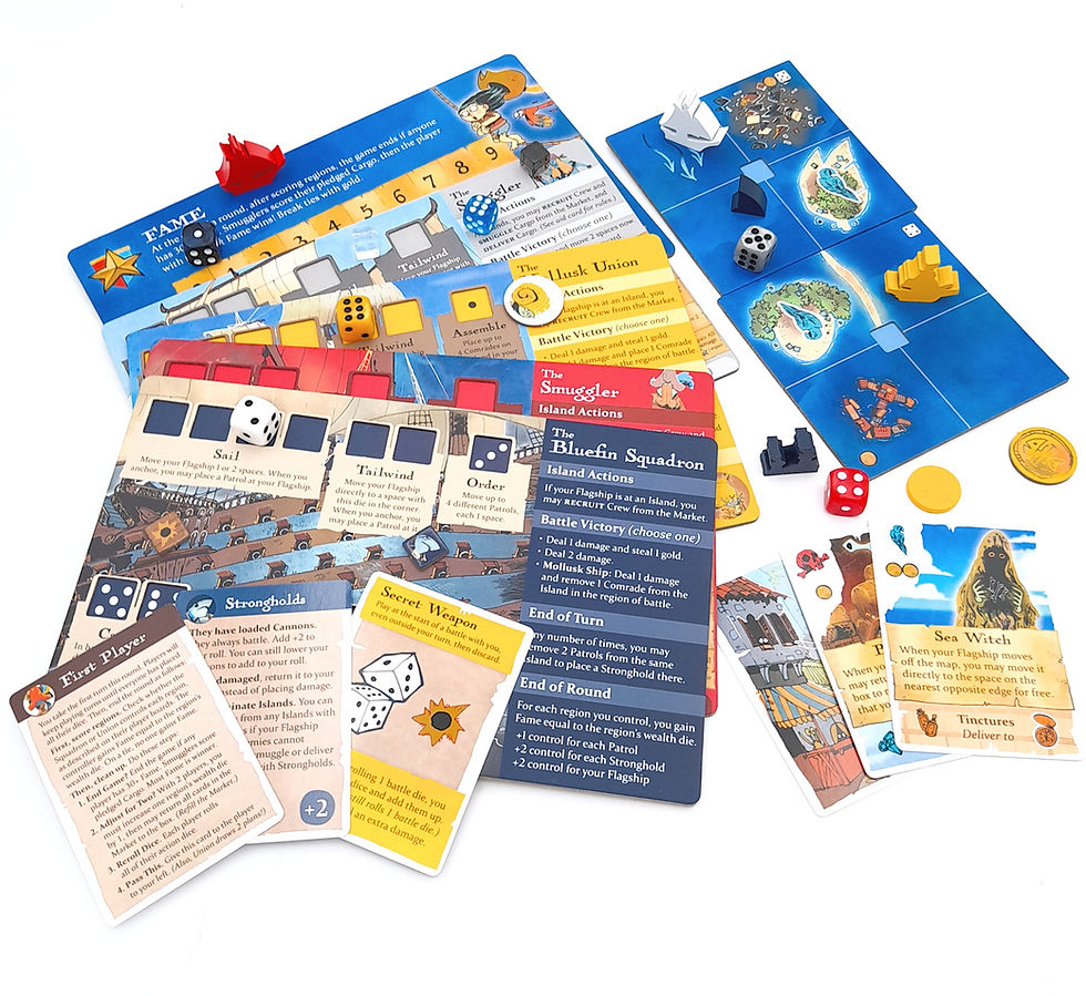 Thumbnail: Ahoy Board Game Components