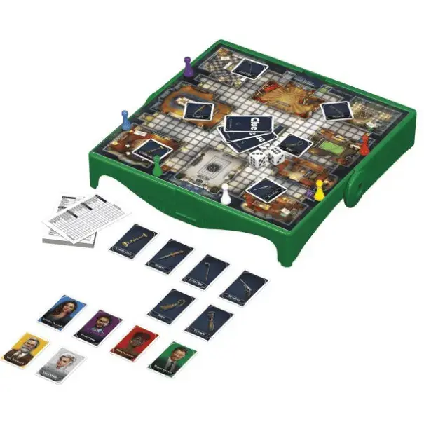 Thumbnail: Cluedo Grab & Go Board Game Components