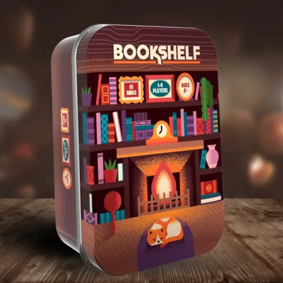 Bookshelf Board Game Lifestyle Image