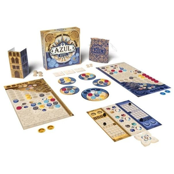 Thumbnail: Azul Duel Board Game Components