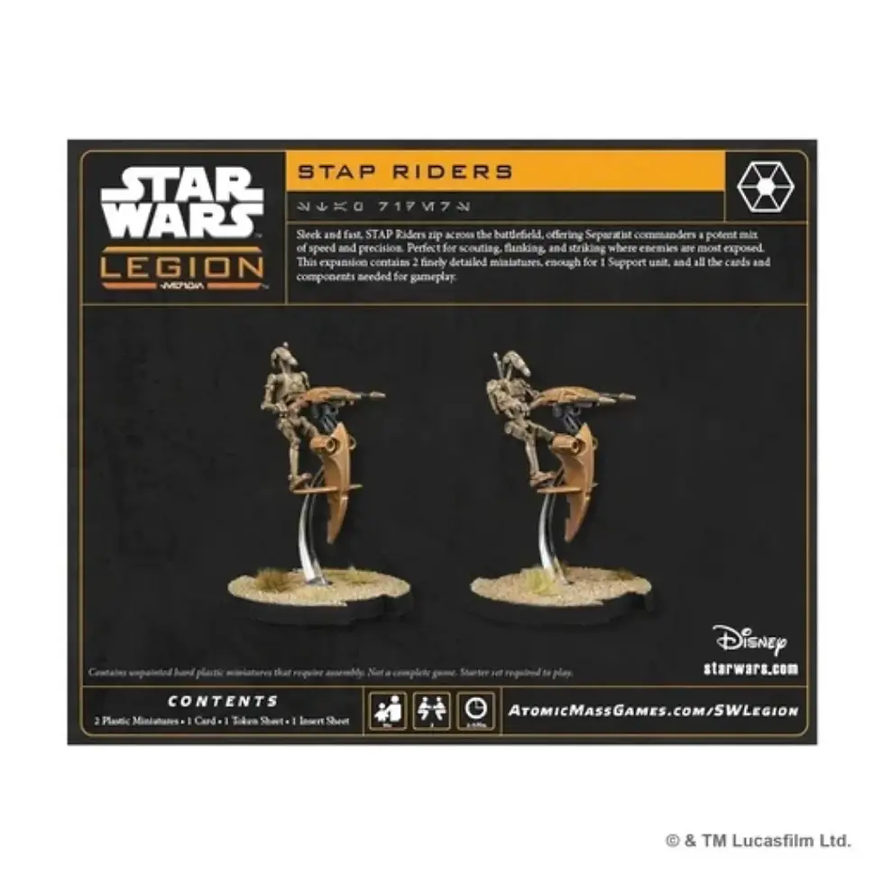 Star Wars: Legion - Star Wars: Legion - STAP Riders Back Cover