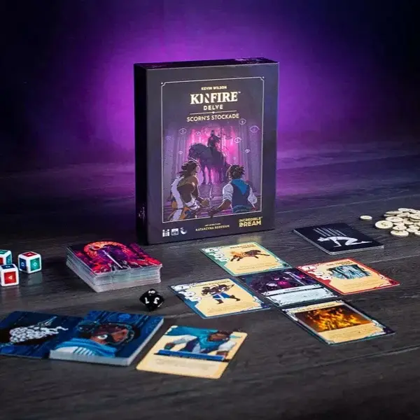 Thumbnail: Kinfire Delve: Scorn’s Stockade Board Game Components