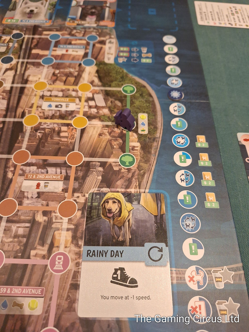 Bark Avenue Board Game round tracker and events
