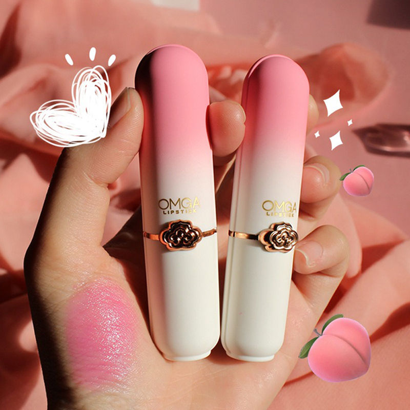 Thumbnail: Peach Color Change Lipstick Non-Stick Cup Jelly Lipstick Moisturizing Moisturizi
