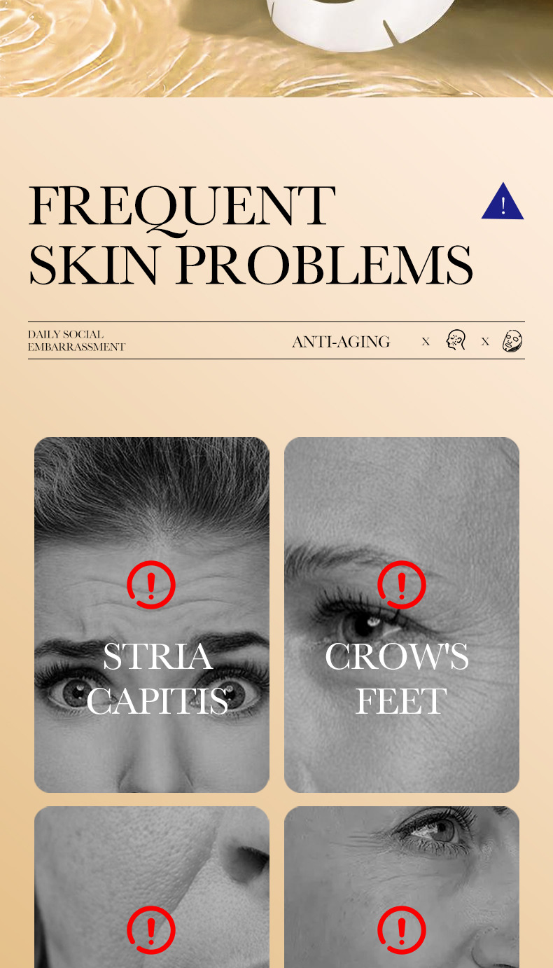 Thumbnail: 10PCS Collagen Anti Wrinkle Facial Mask Anti Aging Fade Fine Lines Firm Skin Moi