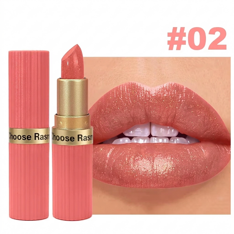 Thumbnail: Pearlescent Pink Glitter Velvet Lipstick Metallic Waterproof Long Lasting Matte 