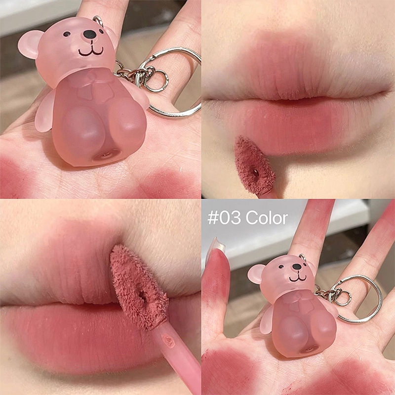 Thumbnail: Art Value Bear Velvet Lip Clay with White Silky Lip Glaze Lipstick