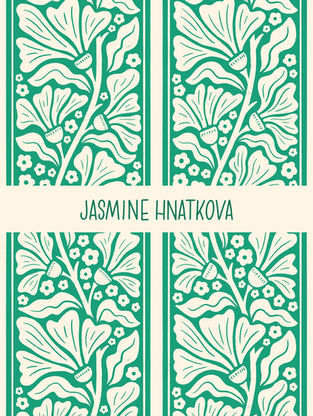 Trailing Floral in Green