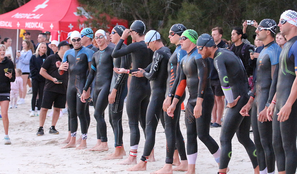 Triathlon swim race