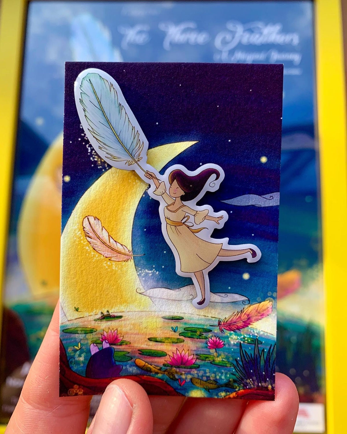 The Three Feathers Dora pin