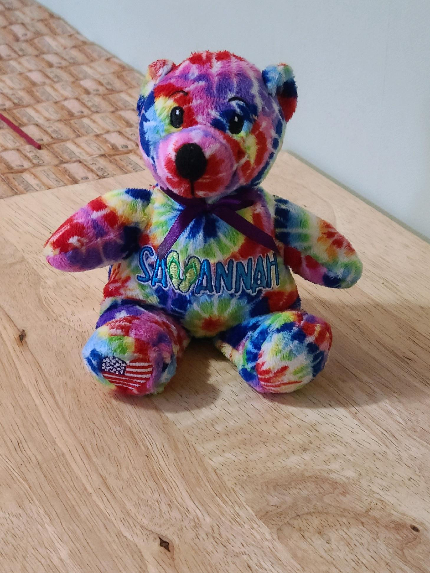 TYE DYED TEDDYBEAR