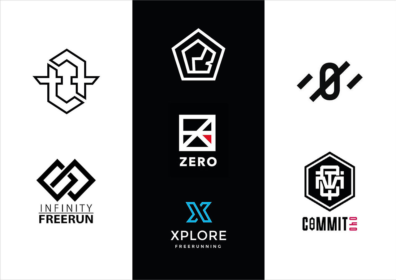 Onderzoek naar andere freerun-logo's