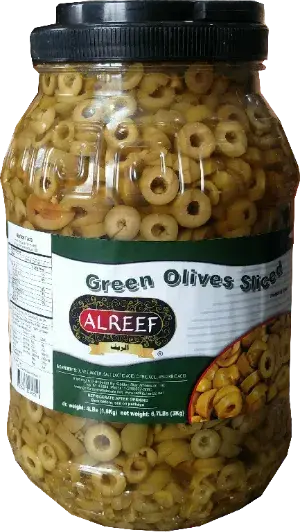 Alreef Green Olives Sliced 3kg