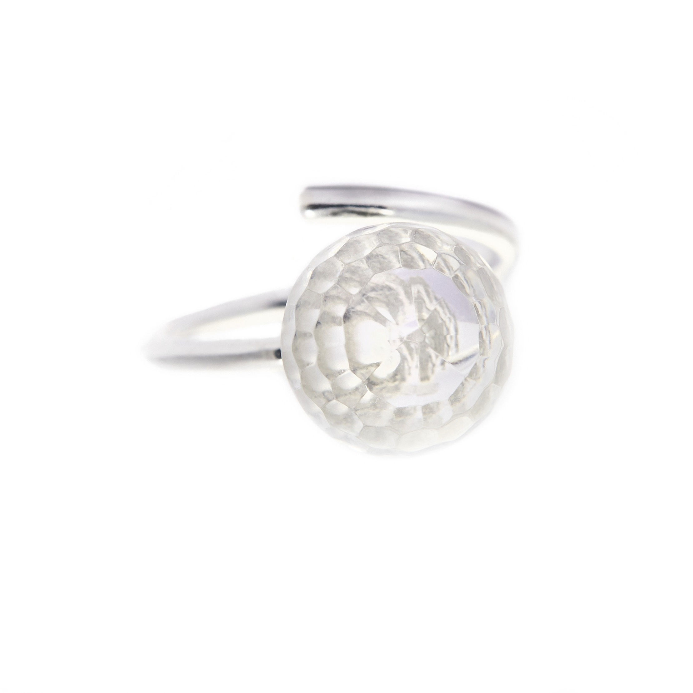 Anel Bulle 10mm   |  Prata