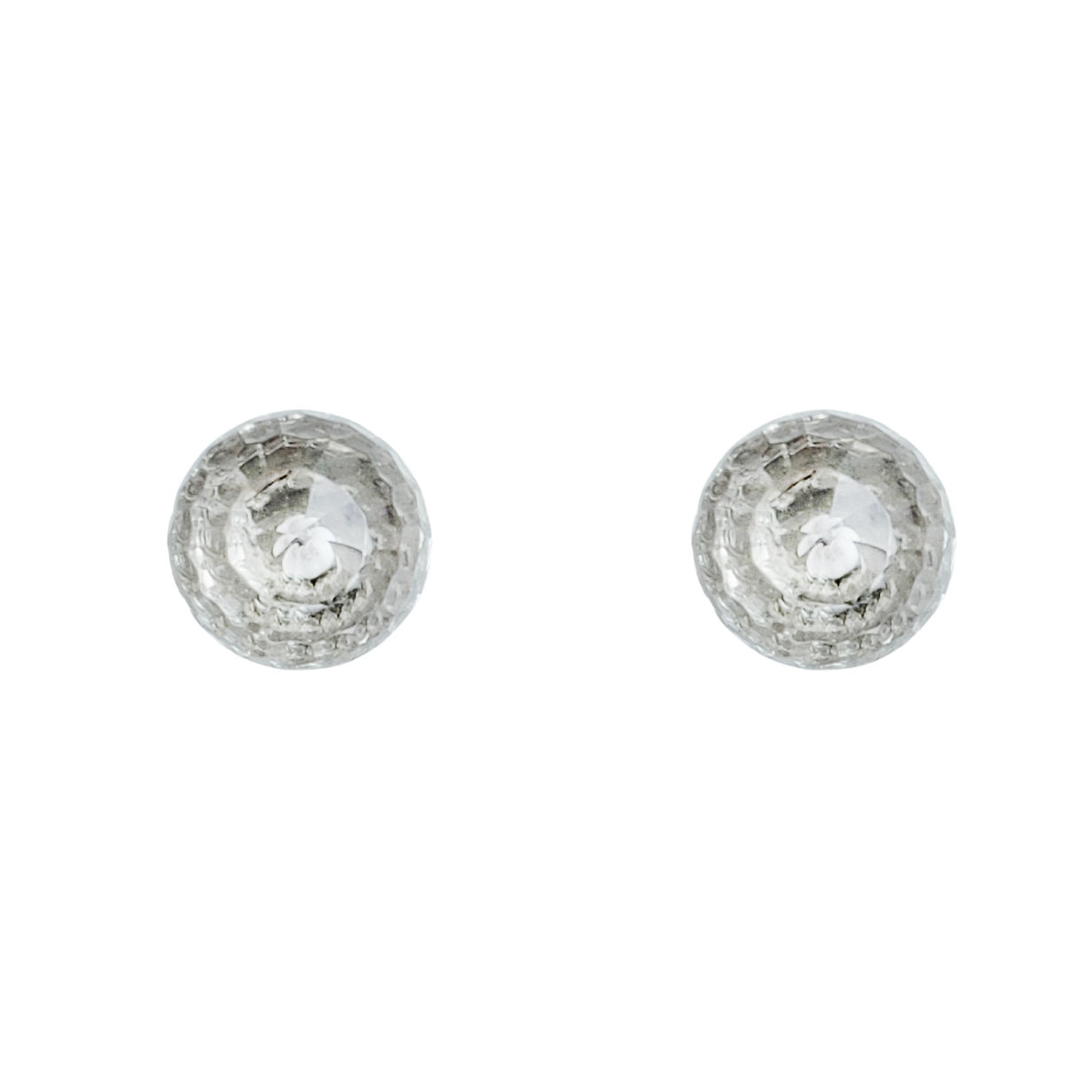 Brinco Bulle Cristal 12mm   |  Prata