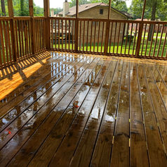 Deck Pressure Washing and Wood Brightening