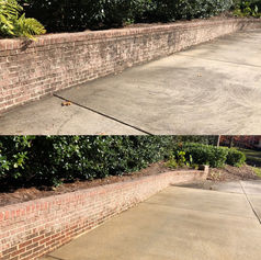 Retaining Wall Cleaning