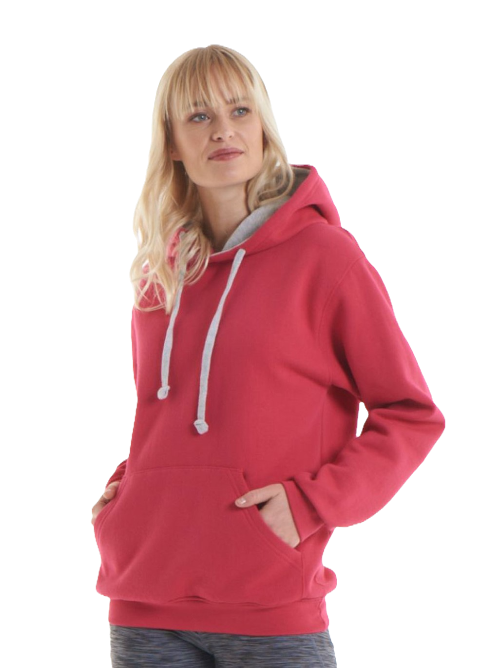 Contrast Hooded Sweatshirt (Unisex)