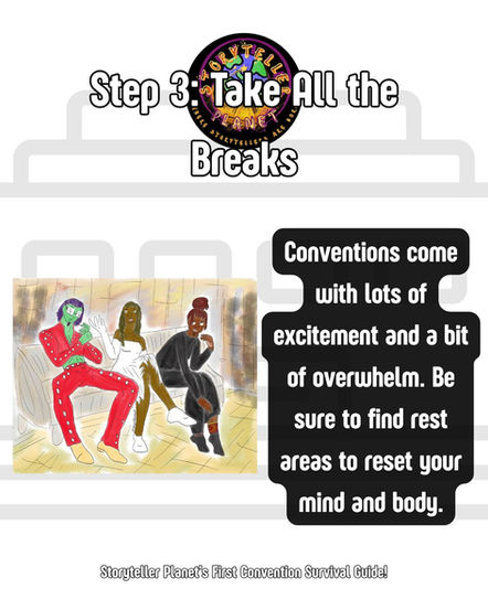 Storyteller Planet First Convention Survival Guide Step 3