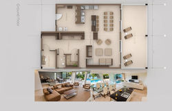 Off plan Villas for Sale in Kizimkazi - floor map