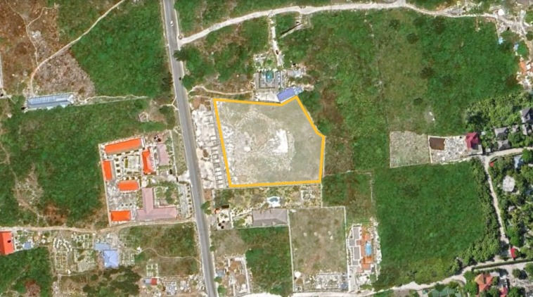 Land in Jambiani (main road) for sale - aerial view
