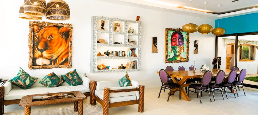 Beachfront Villa for Sale - Michamvi - downstairs room