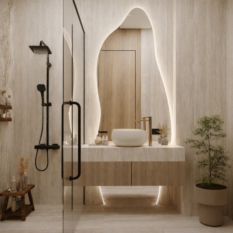 Bathroom One Bedroom Apartment