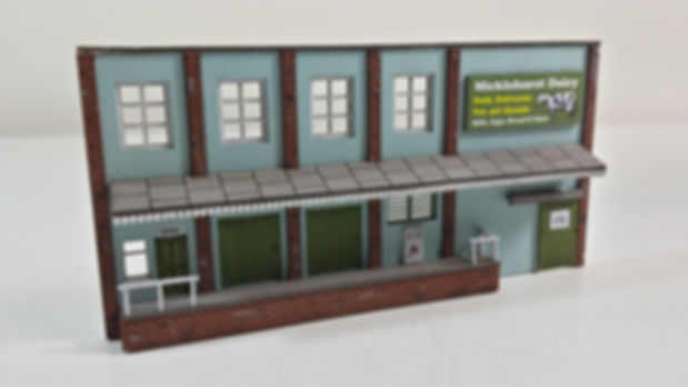 N Scale Low Relief Dairy or Industrial Building