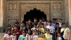 ジャイプール アンベール城に修学旅行