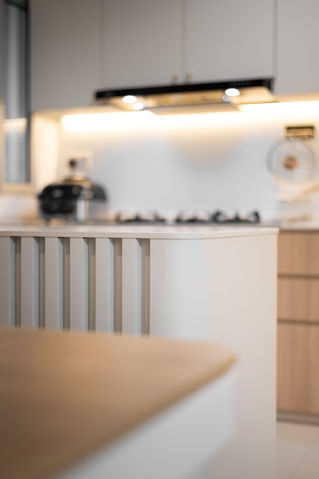 A nicely decorated island in a kitchen