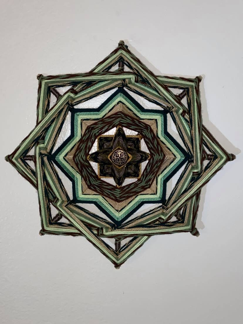 Thumbnail: Mandala Weaving Shine of Nature 12" (Ojo de Dios)