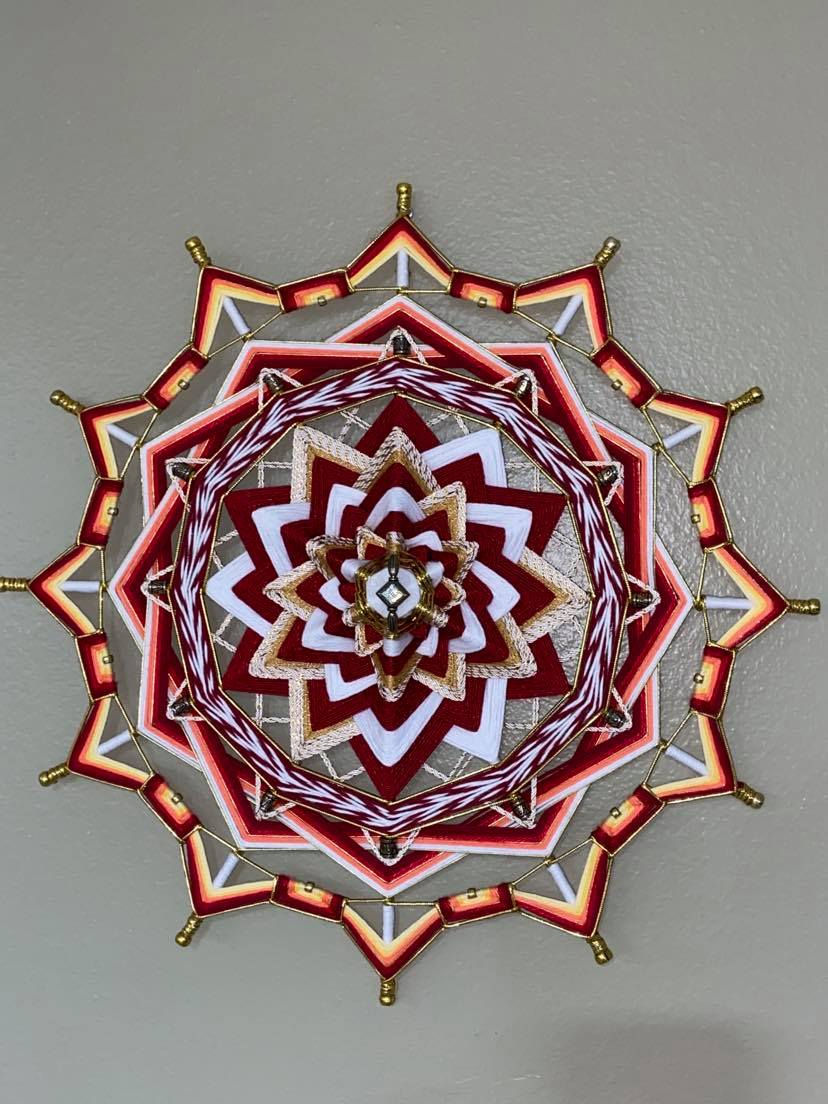 Thumbnail: Mandala Weaving Shine Star 18" (Ojo de Dios)
