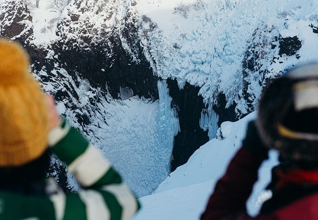 Furepe Waterfall Snowshoe